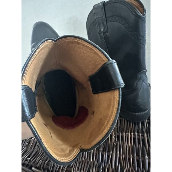 ARIAT‎ Boots Mens Heritage Roper Western Cowboy Boots Black Leather Size 9.5